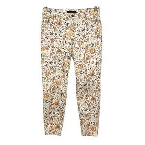 Peruvian Connection Alanya Pants Jeans Womens 6 Maximalism Floral Indie Boho